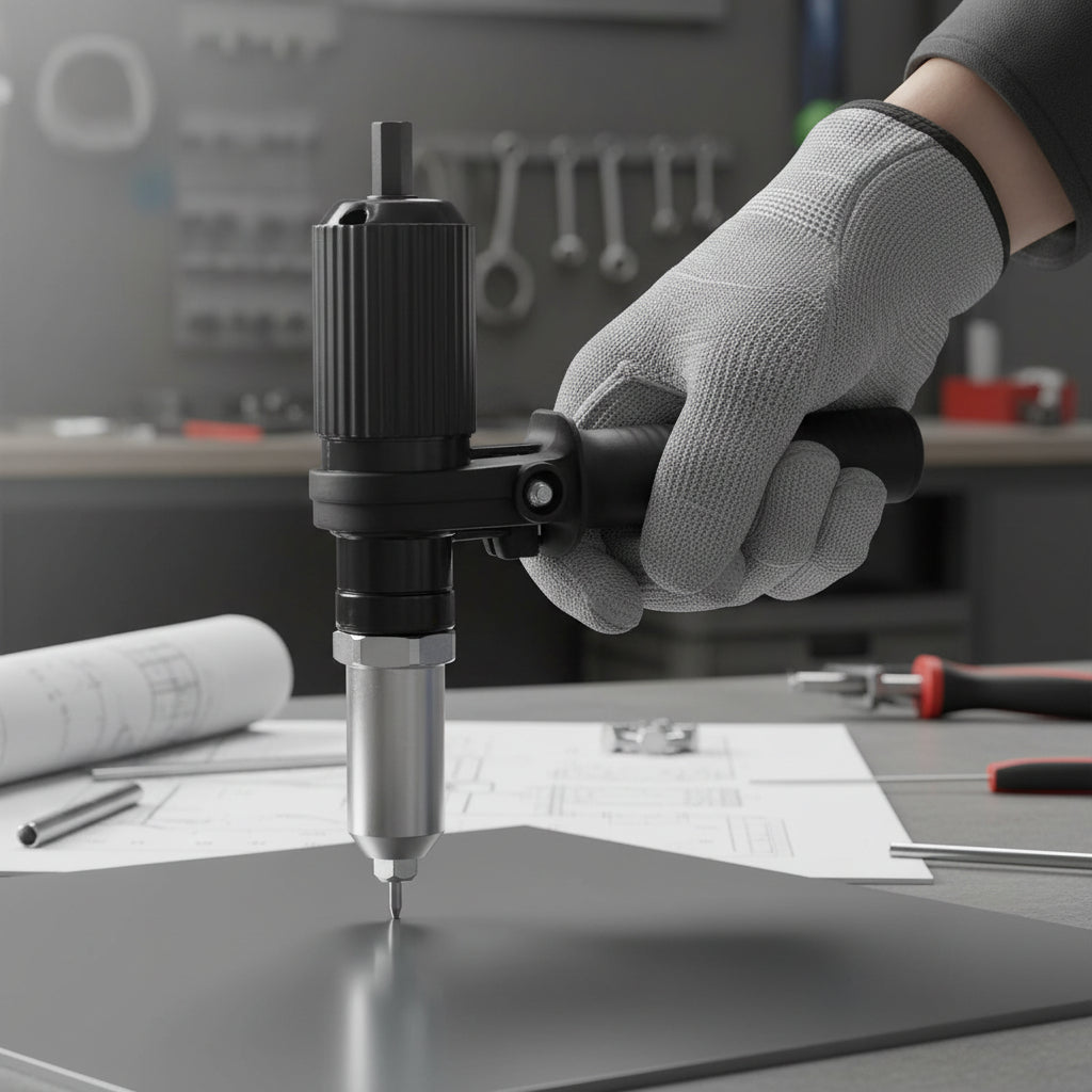 Kit de herramienta remachadora | Adaptador para taladro eléctrico con boquillas intercambiables | Solución de fijación versátil para reparaciones domésticas