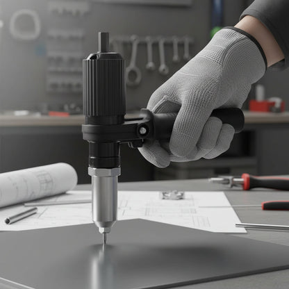 Kit de herramienta remachadora | Adaptador para taladro eléctrico con boquillas intercambiables | Solución de fijación versátil para reparaciones domésticas
