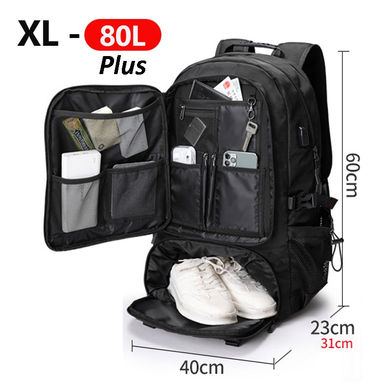 Adventure Pack | Large Capacity Travel Backpack with Water-Resistant Material | Versatile Design for Outdoor Enthusiasts