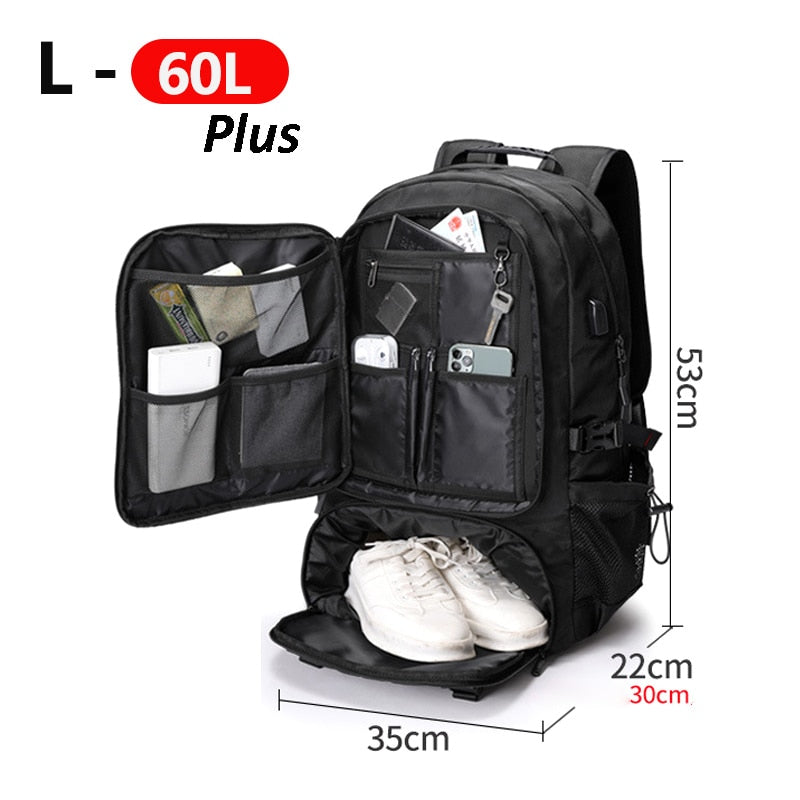 Adventure Ready | Large Capacity Travel Backpack with Water-Resistant Design | Ideal for Hiking and Camping