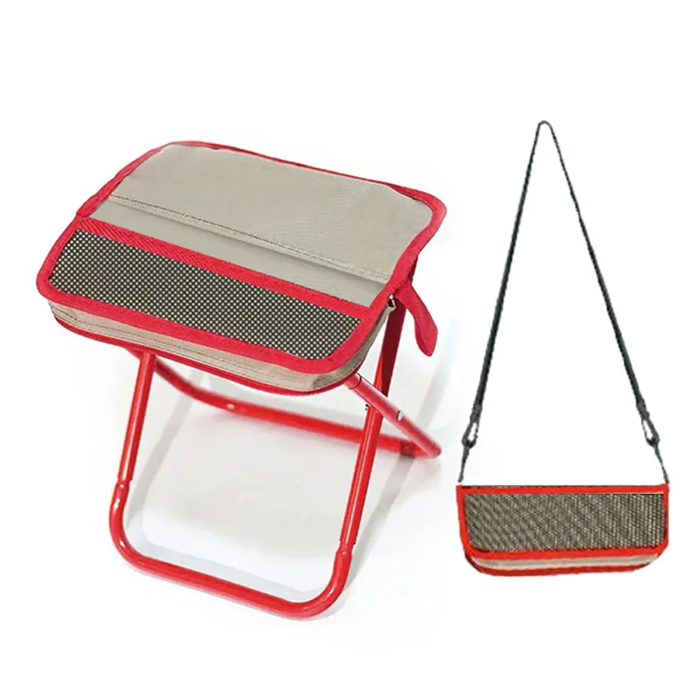 Adventure Ready | Portable Compact Camping Stool with Lightweight Frame | Foldable Design for Easy Transport