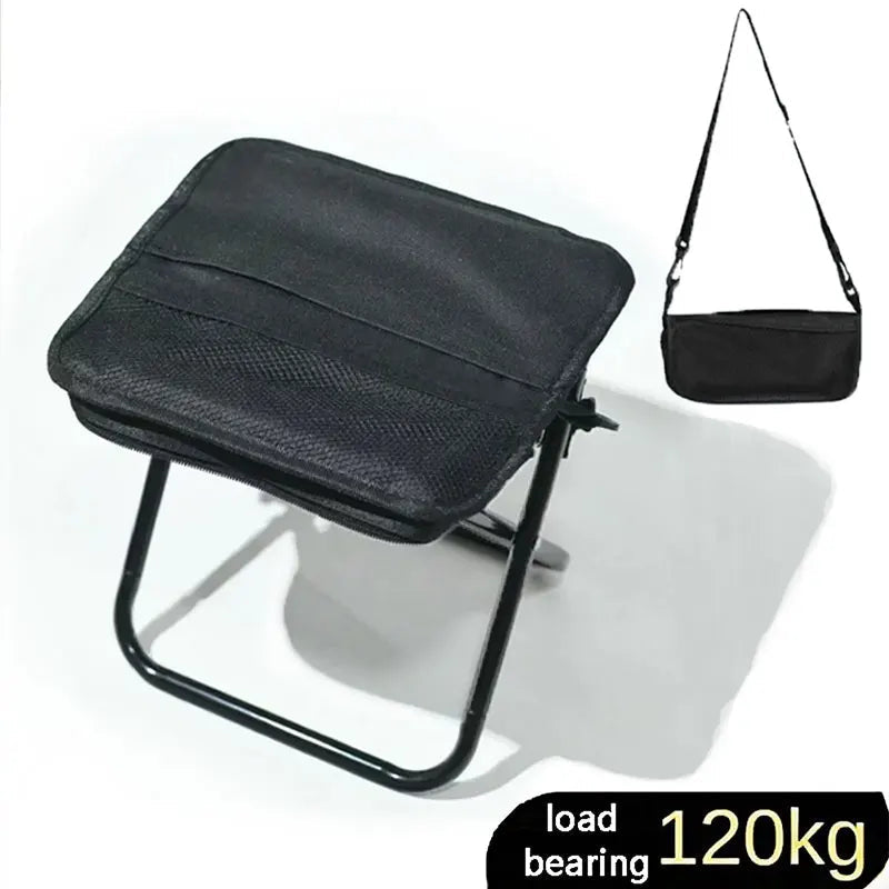 Adventure Ready | Portable Compact Camping Stool with Lightweight Frame | Foldable Design for Easy Transport