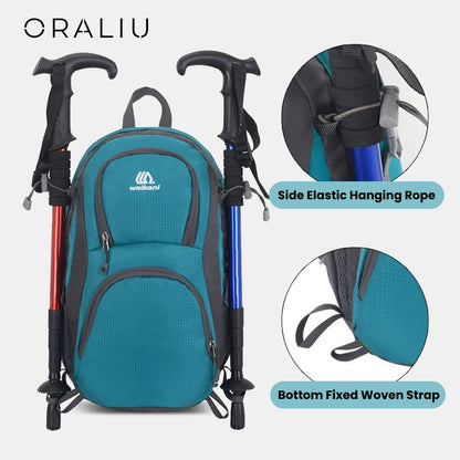 Lista para la aventura | Mochila de viaje con diseño de nailon impermeable | Mochila ligera para senderismo y actividades al aire libre