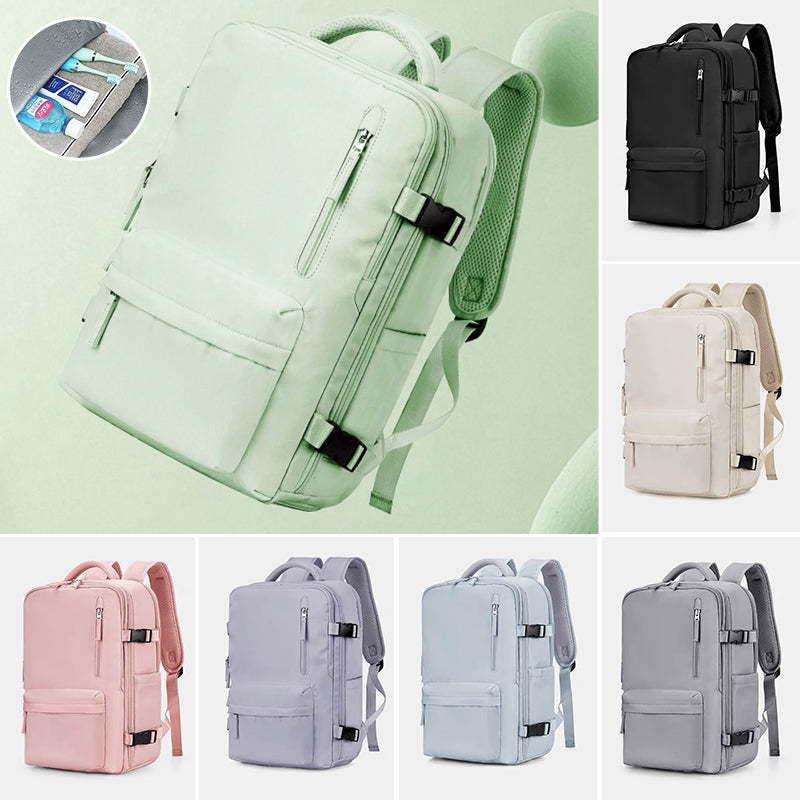 Lista para la aventura | Mochila de senderismo para mujer con puerto de carga USB | Diseño espacioso e impermeable para viajes y actividades al aire libre