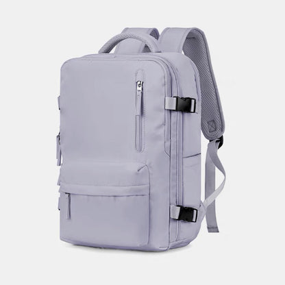Lista para la aventura | Mochila de senderismo para mujer con puerto de carga USB | Diseño espacioso e impermeable para viajes y actividades al aire libre
