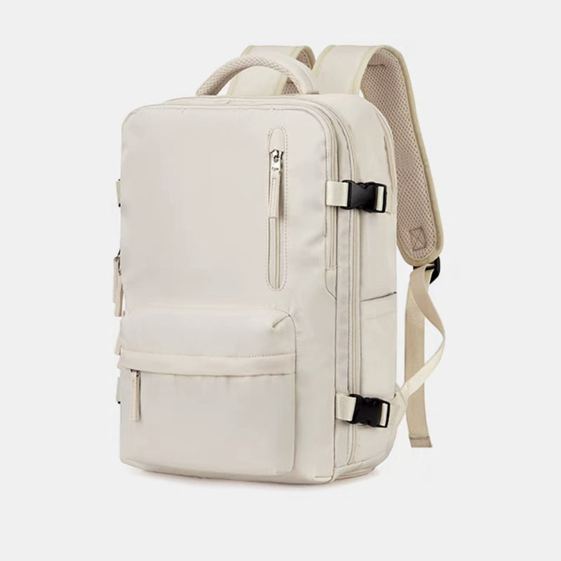 Lista para la aventura | Mochila de senderismo para mujer con puerto de carga USB | Diseño espacioso e impermeable para viajes y actividades al aire libre