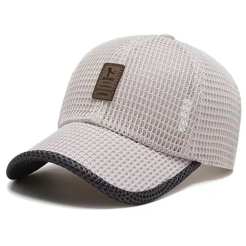 Baseball Cap for Summer, Adjustable Snapback Cap with Breathable Mesh, Vented Outdoor Cap, Summer Hat for Everyday Wear