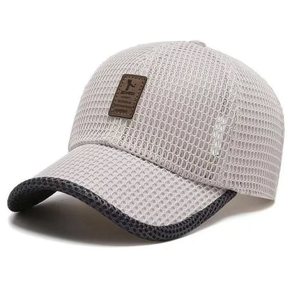Baseball Cap for Summer, Adjustable Snapback Cap with Breathable Mesh, Vented Outdoor Cap, Summer Hat for Everyday Wear