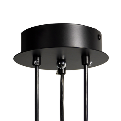 Ceiling Pendant Light Fixture with Adjustable Heads and Cable, 10W LED Dimmable Hanging Lamp, Black Aluminum Modern Lighting for Kitchen Isl