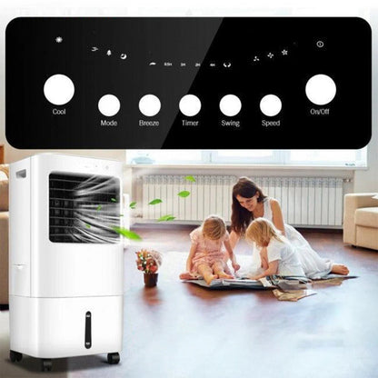 Evaporative Air Cooler with Remote & 2.6 Gal Water Tank – Tower Fan Humidifier for Bedroom Office Living Room