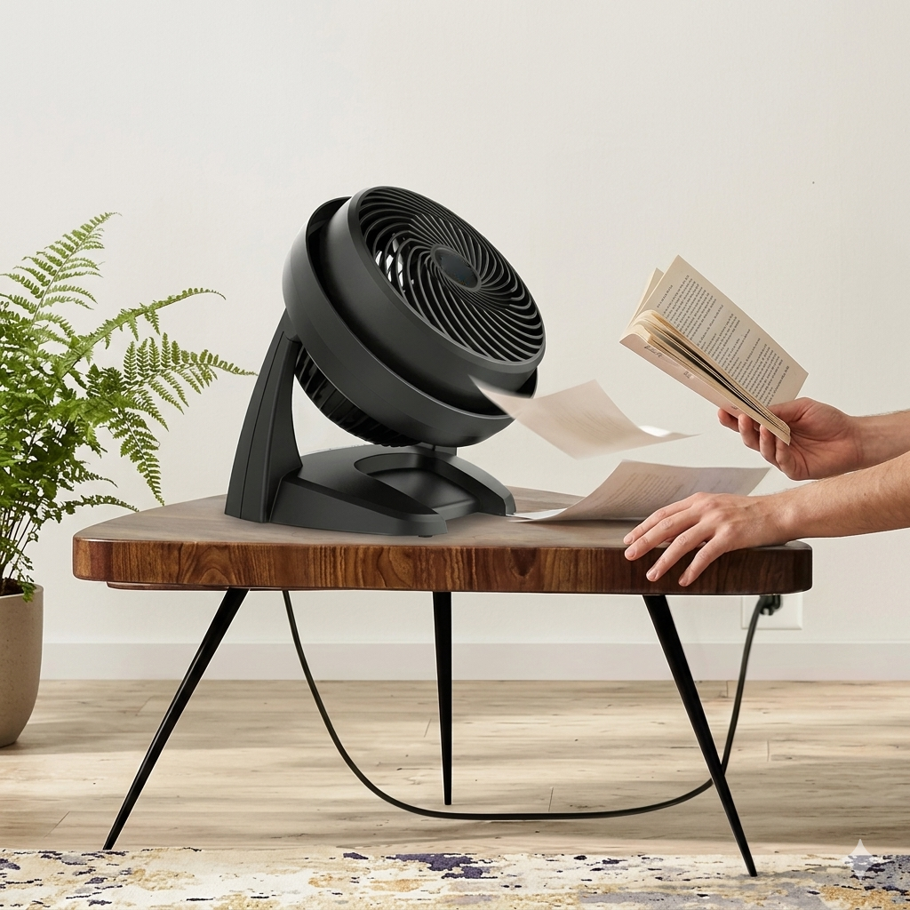 Airflow Master | Adjustable Floor Fan with 3 Speed Settings | Compact Design for Enhanced Air Circulation