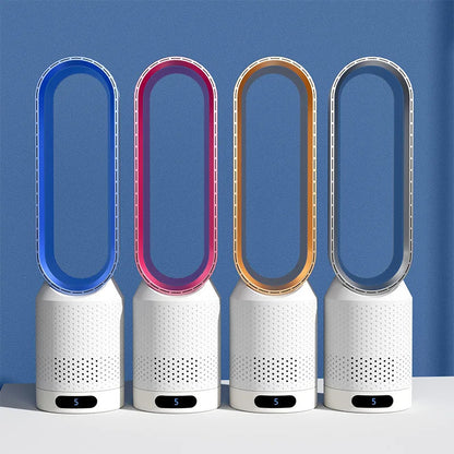 Bladeless Air Cooler with 90° Oscillation | 3-in-1 Cooling, Purifying & Humidifying | 8 Speed Settings for Bedroom, Office & Living Room