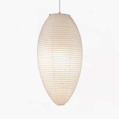 Hanging Ceiling Fixture with Translucent Rice Paper Lampshade 11.4"×19.7" for Dining Room Kitchen Bedroom Ambient Overhead Lighting