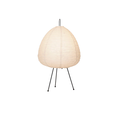 Handcrafted Paper Shade Accent Lamp 10 in Wide Warm Glow LED Bedside Nightlight for Bedroom Office Desktop Reading Nook Minimalist Japanese