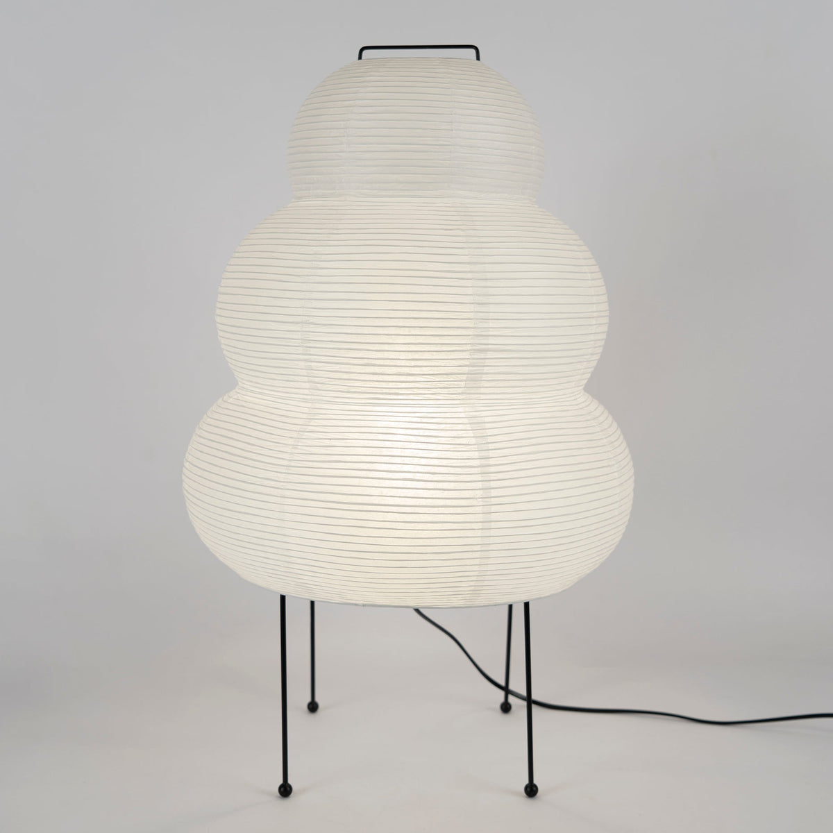 Handcrafted Paper Shade Desk Lamp 17 Inch White Soft Glow Accent Light E26 E27 Base for Bedroom Office Living Room Nightstand Reading Corner