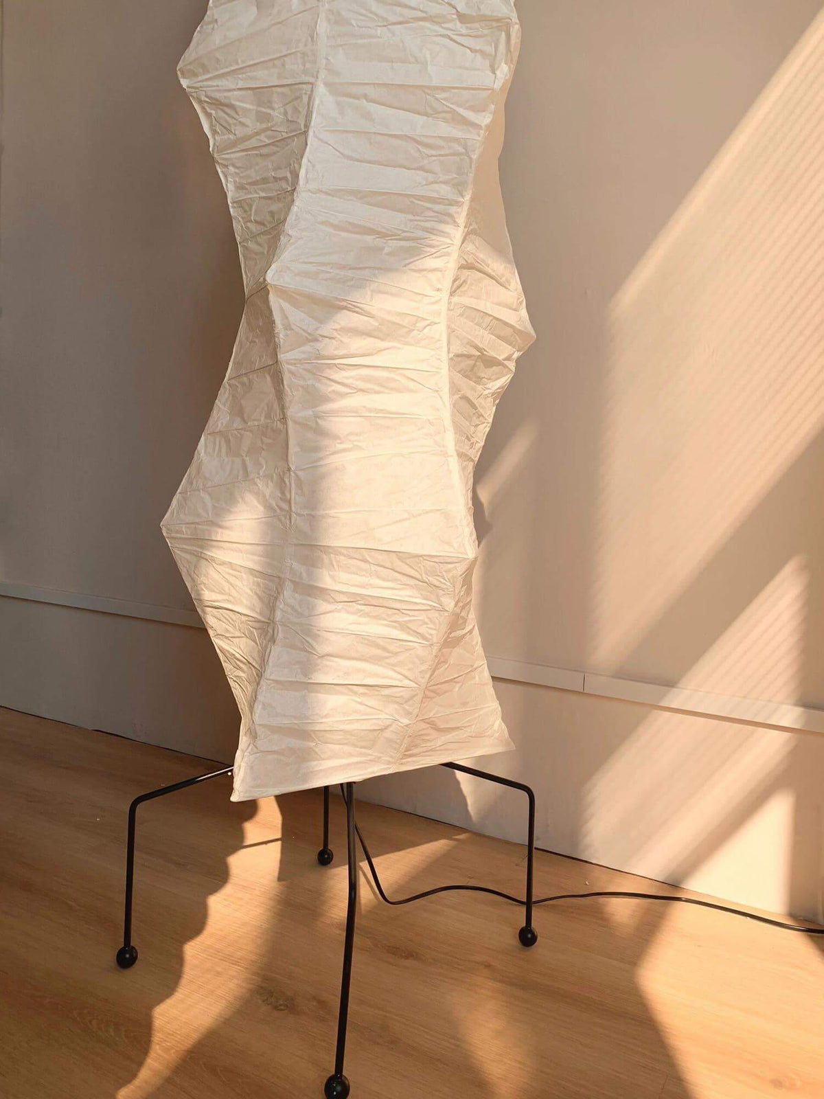 Tall Paper Shade Standing Lamp 73 Inches White Diffused Glow Bedroom Living Room Corner Light E26 Socket