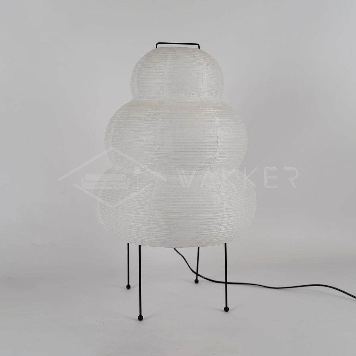 Handcrafted Paper Shade Accent Lamp 10 in Wide Warm Glow LED Bedside Nightlight for Bedroom Office Desktop Reading Nook Minimalist Japanese