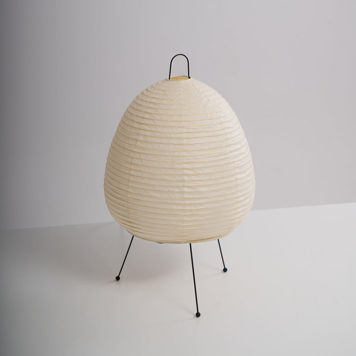 Handcrafted Paper Shade Accent Lamp 10 in Wide Warm Glow LED Bedside Nightlight for Bedroom Office Desktop Reading Nook Minimalist Japanese