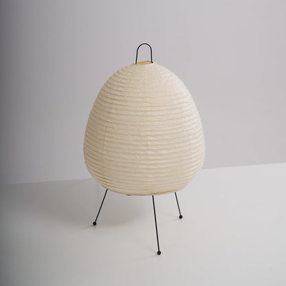 Handcrafted Paper Shade Desk Lamp 17 Inch White Soft Glow Accent Light E26 E27 Base for Bedroom Office Living Room Nightstand Reading Corner