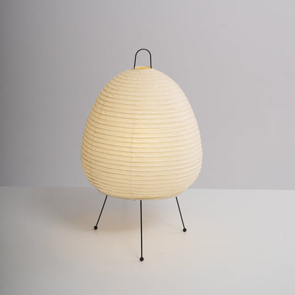 Handcrafted Paper Shade Desk Lamp 17 Inch White Soft Glow Accent Light E26 E27 Base for Bedroom Office Living Room Nightstand Reading Corner