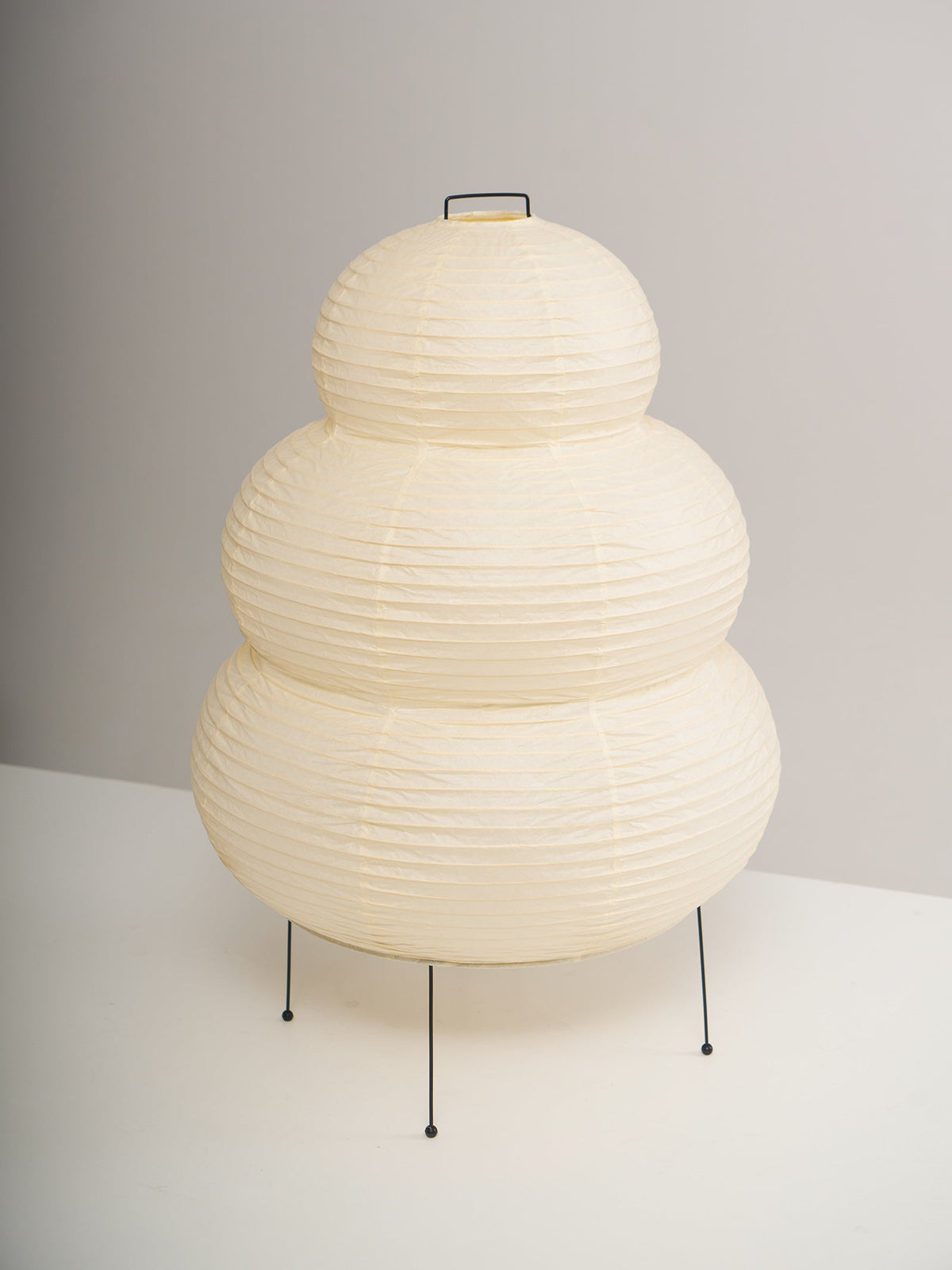 Handcrafted Paper Shade Desk Lamp 17 Inch White Soft Glow Accent Light E26 E27 Base for Bedroom Office Living Room Nightstand Reading Corner