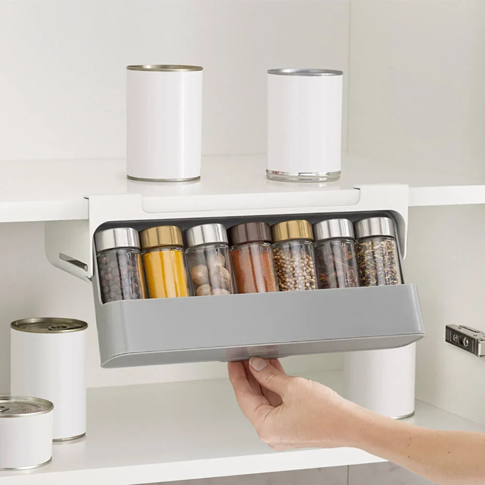 Alera Spice Rack Organizer - Under-Shelf, 6 Containers