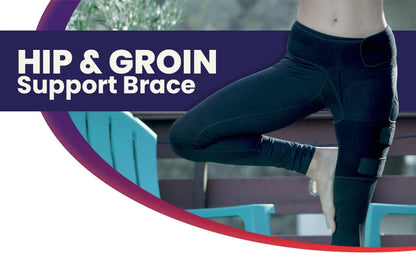 Hip Brace, Adjustable Hip and Thigh Compression Brace for Support, Breathable Thigh Brace for Daily Activity