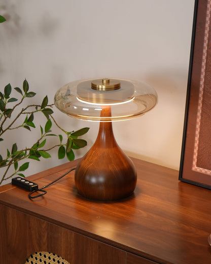 Desk Lamp with 3 Color Temperatures Glass and Brass LED Touch Light for Bedroom Office Nightstand Reading Warm Cool Neutral White 12W 10 Inc