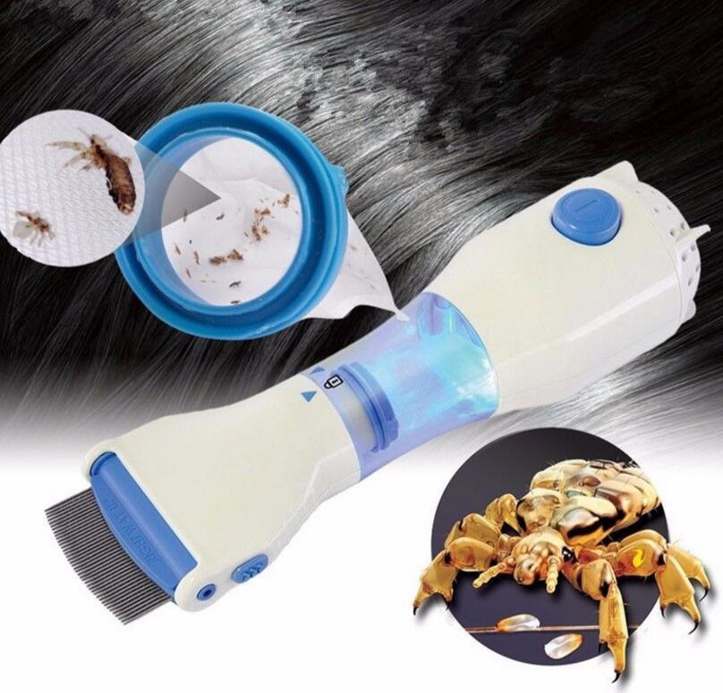 Electric Lice Removal Comb with Suction & LED Light for Kids & Adults | Chemical-Free Head Lice Treatment