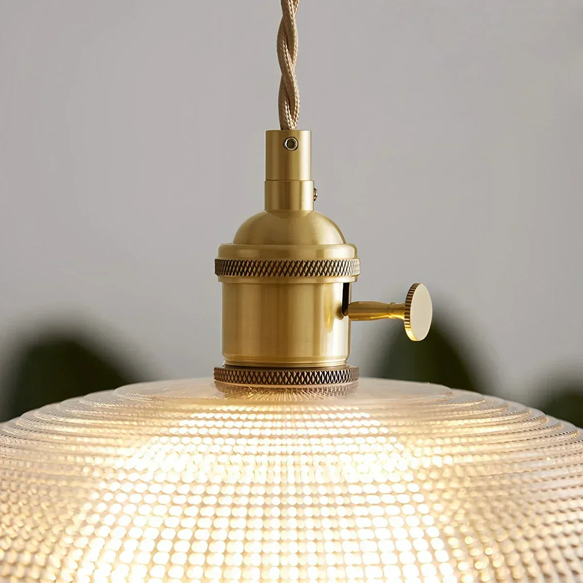 Adjustable Height Pendant Light with Clear Glass Shade Bronze Finish for Dining Table Kitchen Island Living Room Overhead Lighting