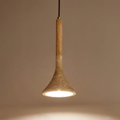 Lámpara colgante de piedra natural | Lámpara de techo compacta de 5 pulgadas para mostradores, mesas de noche y rincones de comedor | Cable ajustable | Luz ambiental cálida