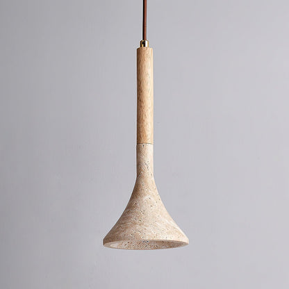 Lámpara colgante de piedra natural | Lámpara de techo compacta de 5 pulgadas para mostradores, mesas de noche y rincones de comedor | Cable ajustable | Luz ambiental cálida