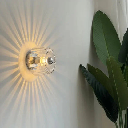 Compact Wall Sconce with Frosted Glass Shade 6.3 Inches Black Metal Modern Bedroom Hallway Lighting Fixture E14 LED Compatible Minimalist Am