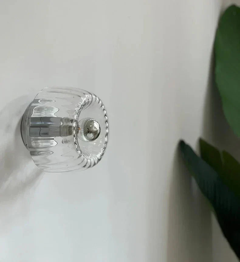 Compact Wall Sconce with Frosted Glass Shade 6.3 Inches Black Metal Modern Bedroom Hallway Lighting Fixture E14 LED Compatible Minimalist Am