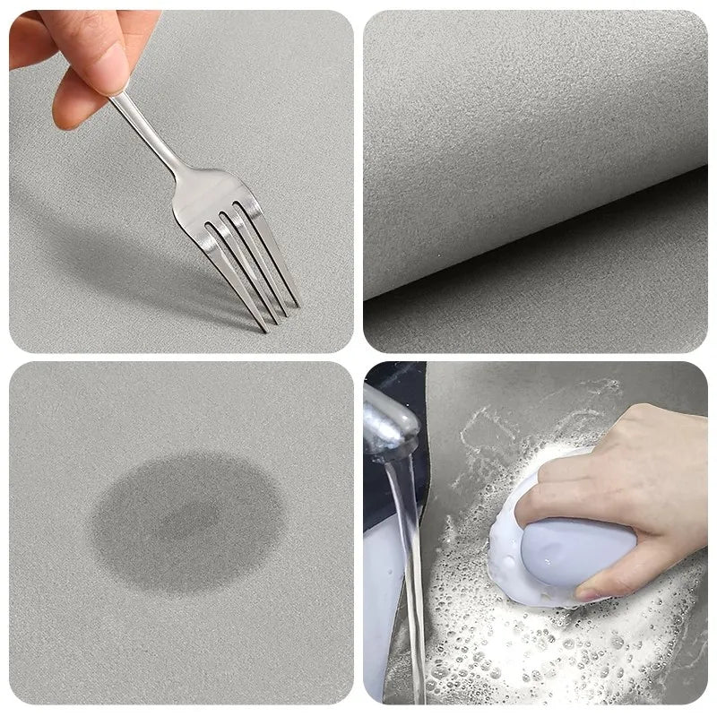 AquaStone | Non-Slip Bath Mat with Super Absorbent Diatomite for Ultimate Comfort