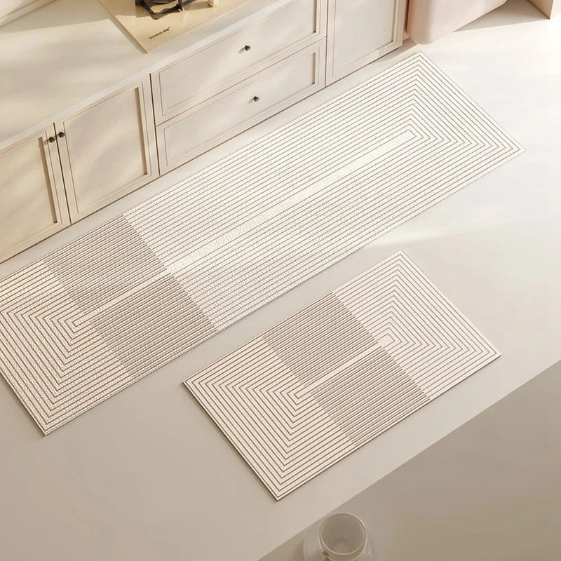 Diatomaceous Earth Bath Mat - Quick-Dry Non-Slip Floor Mat with Super Absorbent Stone Surface for Bathroom Kitchen Shower Entry