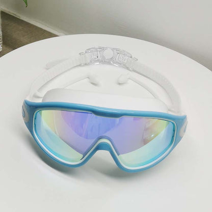Adult Swimming Goggles with Panoramic Lens & Anti-Fog Coating – Silicone Frame for Men & Women