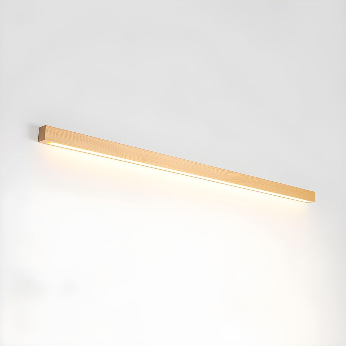 Wood Vanity Sconce 12W LED Integrated Fixture for Bathroom Mirror Hallway Entryway Indoor Low-Profile Contemporary Lighting Matte Acrylic Di