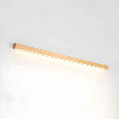 Wood Vanity Sconce 12W LED Integrated Fixture for Bathroom Mirror Hallway Entryway Indoor Low-Profile Contemporary Lighting Matte Acrylic Di