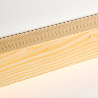 Wood Vanity Sconce 12W LED Integrated Fixture for Bathroom Mirror Hallway Entryway Indoor Low-Profile Contemporary Lighting Matte Acrylic Di