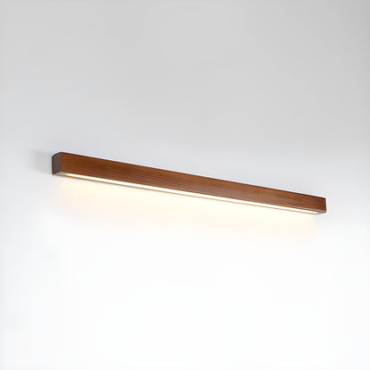 Wood Vanity Sconce 12W LED Integrated Fixture for Bathroom Mirror Hallway Entryway Indoor Low-Profile Contemporary Lighting Matte Acrylic Di