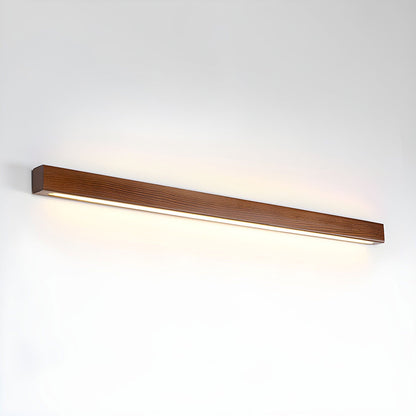 Wood Vanity Sconce 12W LED Integrated Fixture for Bathroom Mirror Hallway Entryway Indoor Low-Profile Contemporary Lighting Matte Acrylic Di