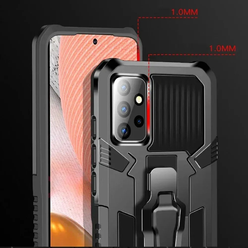 Heavy-Duty Belt Clip Phone Case for Samsung Galaxy – Rugged Dual-Layer Protection with Holster – S21 S22 S23 S24 S25 Plus Ultra