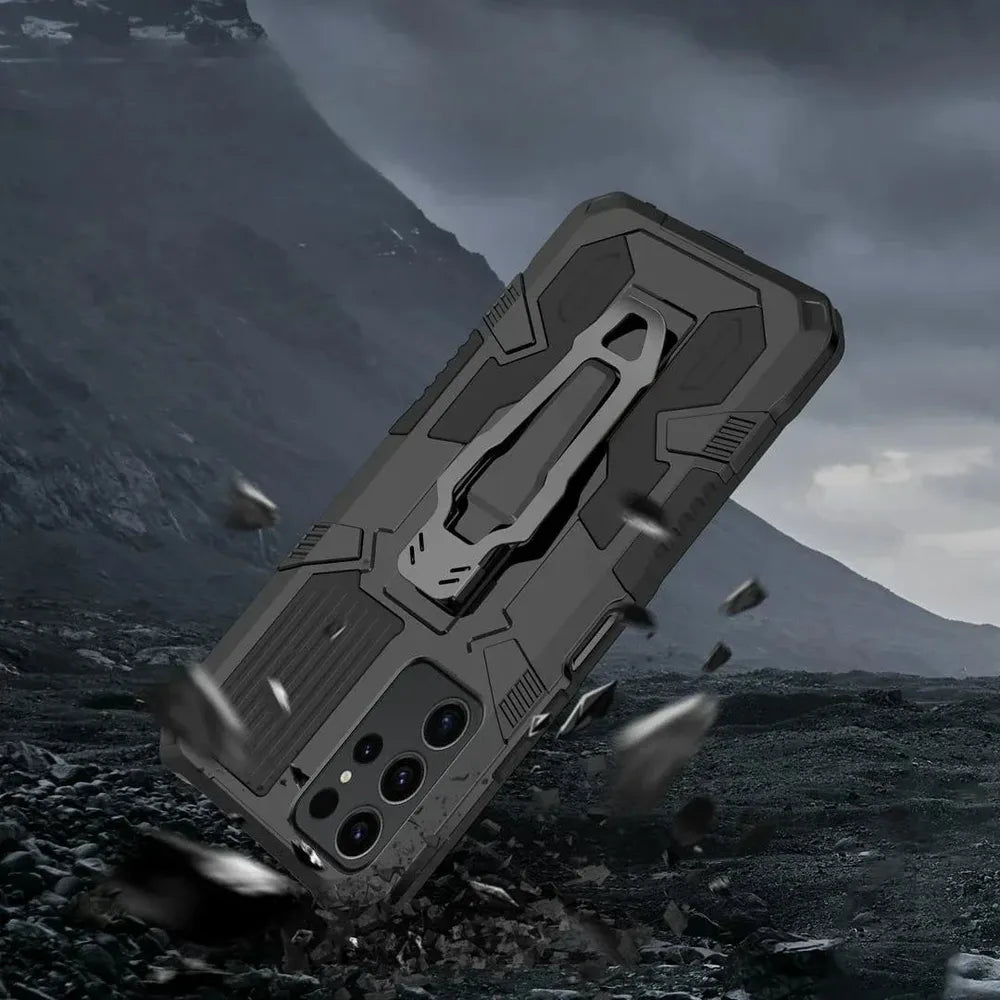 Heavy-Duty Belt Clip Phone Case for Samsung Galaxy – Rugged Dual-Layer Protection with Holster – S21 S22 S23 S24 S25 Plus Ultra