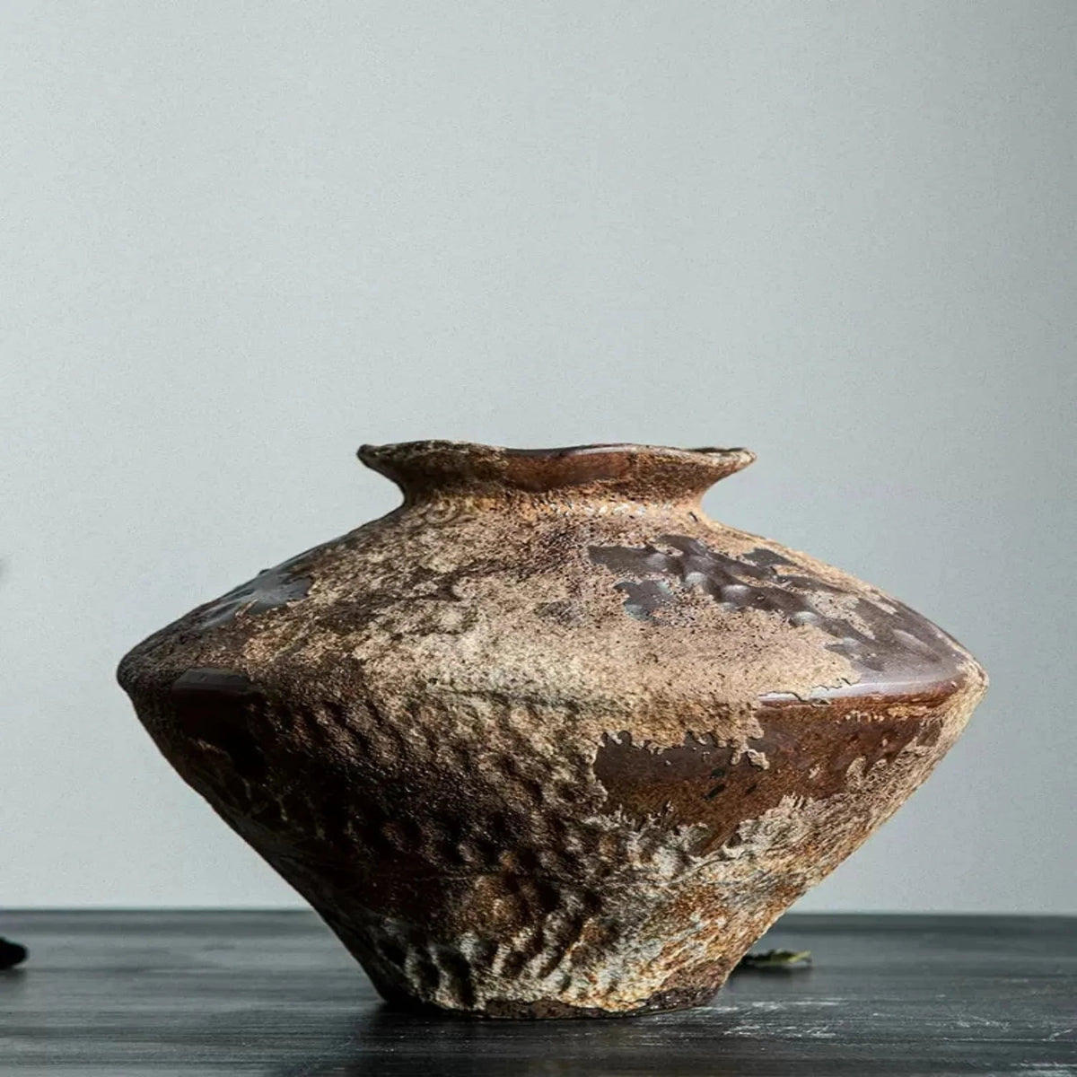 Artisan Collection | Decorative Vase with Textured Glaze | Elegant Ceramic Accent for Modern Interiors