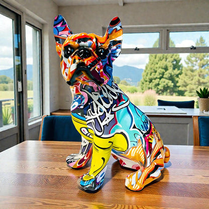 Bully Figurine - Colorful Resin, Modern Design