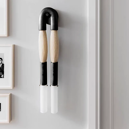 Crin Artística | Aplique de pared con elegante diseño de borla | Decoración única para el hogar con iluminación ambiental