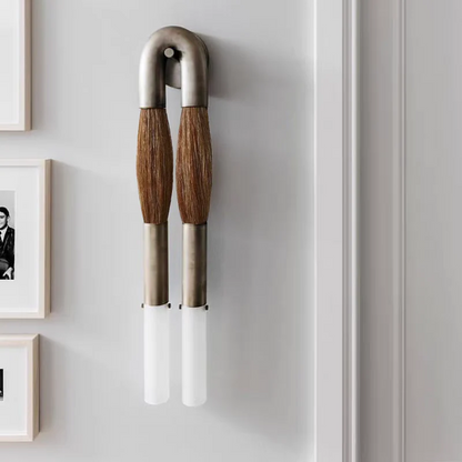 Crin Artística | Aplique de pared con elegante diseño de borla | Decoración única para el hogar con iluminación ambiental