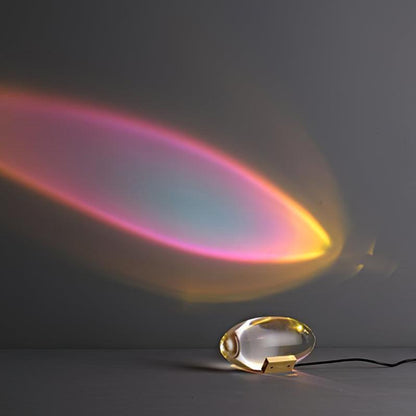 Artistic Table Lamp | Eye-Shaped Projection with Adjustable LED Colors | Modern Design for Captivating Ambiance