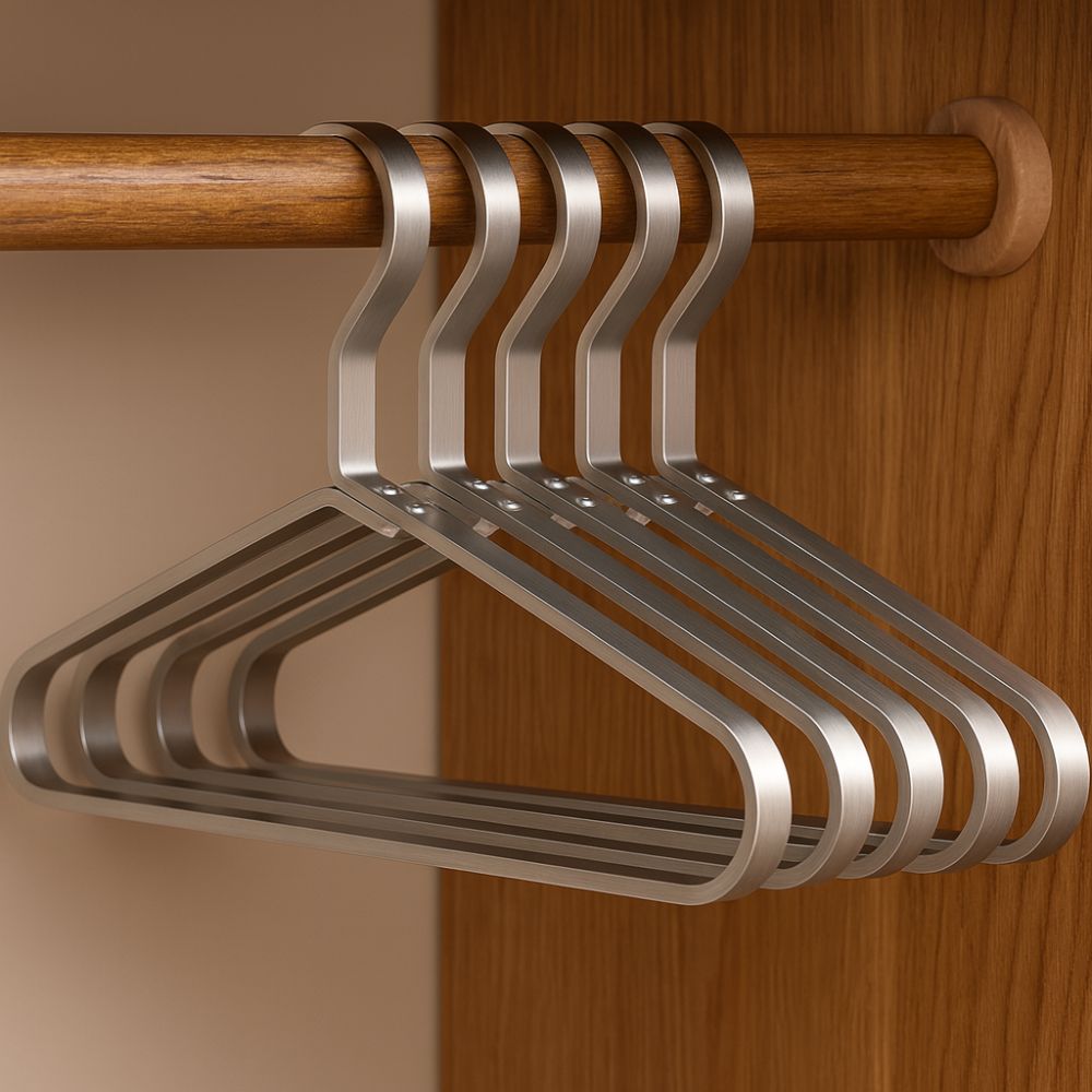 Astra Clothes Hanger Set - Lightweight Aluminum Alloy, Space-Saving Design